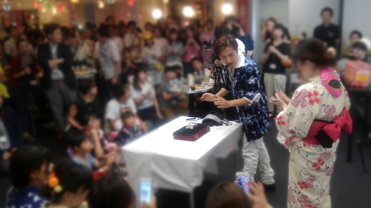 マジシャンジュンヤ企業夏祭りイベントテーブルマジック